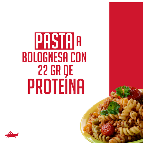 Pasta a la Bolognesa con 22 gr de Proteína